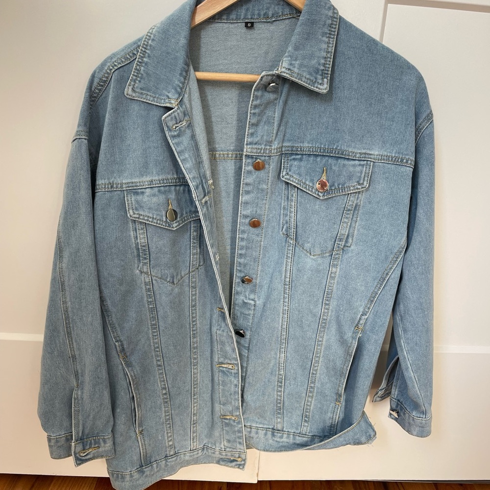 Oversize denim jacket size small